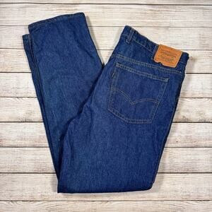 Vintage NEW Levi's 549 1980's Two Horse Leather Tab Denim Blue Jeans 44 x 32